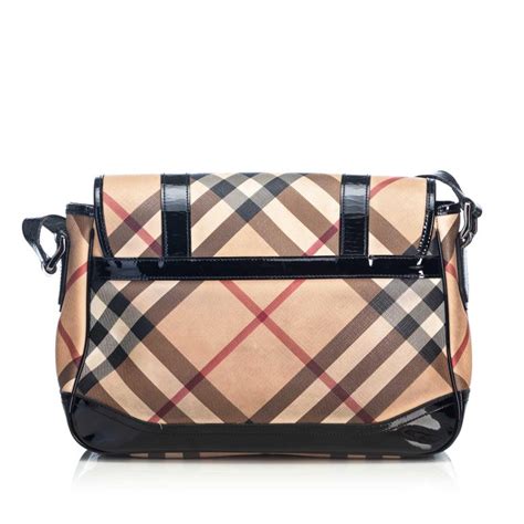 burberry nova messenger bag|BURBERRY Nova Check Messenger Bag Black .